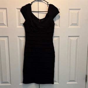 White House Black Market black cap sleeve Dress
